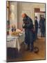 Un Gastronome  (Gastronomer) Un Homme Se Frottant Les Mains Devant Un Bon Buffet - Peinture De Vla-Vladimir Egorovic Makovsky-Mounted Giclee Print