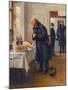 Un Gastronome  (Gastronomer) Un Homme Se Frottant Les Mains Devant Un Bon Buffet - Peinture De Vla-Vladimir Egorovic Makovsky-Mounted Giclee Print