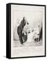 Un Homme Sensible (Caricaturana 43)-Honore Daumier-Framed Stretched Canvas