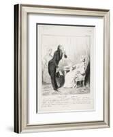 Un Homme Sensible (Caricaturana 43)-Honore Daumier-Framed Giclee Print