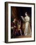 Un Homme Tenant Une Lyre Et Une Femme Tenant Une Partition Dans Un Interieur  (Interior with a Man-Marguerite Gerard-Framed Giclee Print