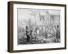 Un Marche D'Esclaves a Surinam, Engraved by Madou, 1839-Pierre J. Benoit-Framed Giclee Print