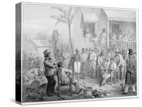 Un Marche D'Esclaves a Surinam, Engraved by Madou, 1839-Pierre J. Benoit-Stretched Canvas