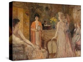 Un mardi, soirée chez Madeleine Lemaire, vers 1910-Henri Gervex-Stretched Canvas