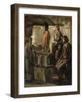 Un Maréchal dans sa forge-Louis Le Nain-Framed Giclee Print