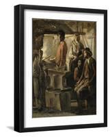 Un Maréchal dans sa forge-Louis Le Nain-Framed Giclee Print