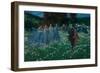 Un Monde - A World, by Lenz, Maximilian (1860-1948). Oil on Canvas, 1899. Dimension : 121,5X186 Cm.-Maximilian Lenz-Framed Giclee Print