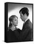 Un Nomme La Rocca by Jean Becker with Jean-Paul Belmondo and Christine Kaufmann, 1961 (b/w photo)-null-Framed Stretched Canvas