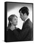 Un Nomme La Rocca by Jean Becker with Jean-Paul Belmondo and Christine Kaufmann, 1961 (b/w photo)-null-Framed Stretched Canvas