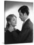 Un Nomme La Rocca by Jean Becker with Jean-Paul Belmondo and Christine Kaufmann, 1961 (b/w photo)-null-Stretched Canvas