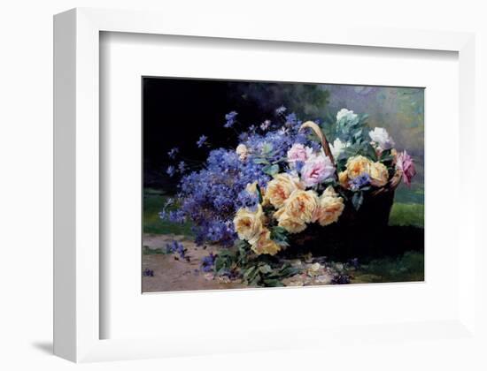 Un Panier de Fleurs-Albert Tibulle de Furcy Lavault-Framed Art Print