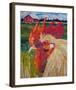 Un Petit Coq #2-40X34 2-null-Framed Art Print