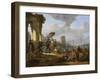 Un Port de mer en Italie-Johannes Lingelbach-Framed Giclee Print