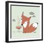 Un Renard Dans La Cours-Sylvie Demers-Framed Giclee Print