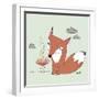 Un Renard Dans La Cours-Sylvie Demers-Framed Giclee Print