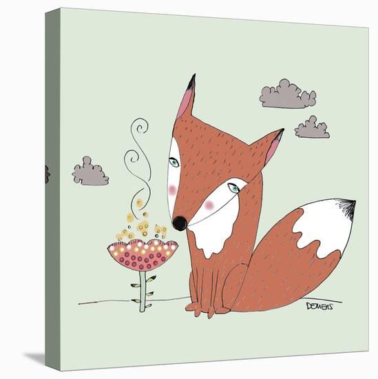 Un Renard Dans La Cours-Sylvie Demers-Stretched Canvas