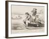 Un Rencontre En Pleine Eau-Honore Daumier-Framed Giclee Print