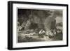 Un Repas Funeraire a L'Epoque Du Grand Ours Et Du Mammouth-Emile Antoine Bayard-Framed Giclee Print