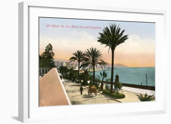 Un Saluto Da San Remo-null-Framed Art Print