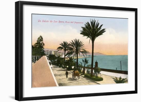 Un Saluto Da San Remo-null-Framed Art Print