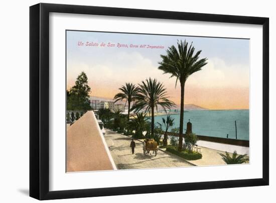 Un Saluto Da San Remo-null-Framed Premium Giclee Print