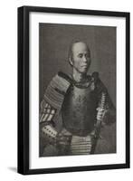 Un samouraï, instructeur de Jiu-Jitsu-null-Framed Giclee Print