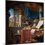 Un Savant Dans Son Bureau  (A Scholar in His Study) Peinture De Thomas Wyck (Wyjck Ou Wijck) (Vers-Thomas Wyck-Mounted Giclee Print