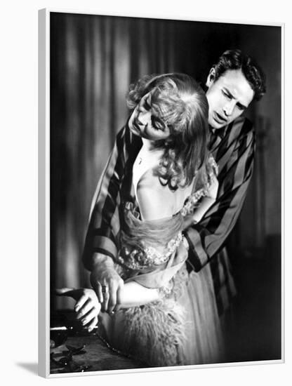 Un Tramway nomme desir A Streetcar Named Desire by Elia Kazan with Marlon Brando, Vivien Leigh, 195-null-Framed Photo