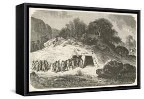 Un Tumulus a L'Epoque De La Pierre Polie-Emile Antoine Bayard-Framed Stretched Canvas