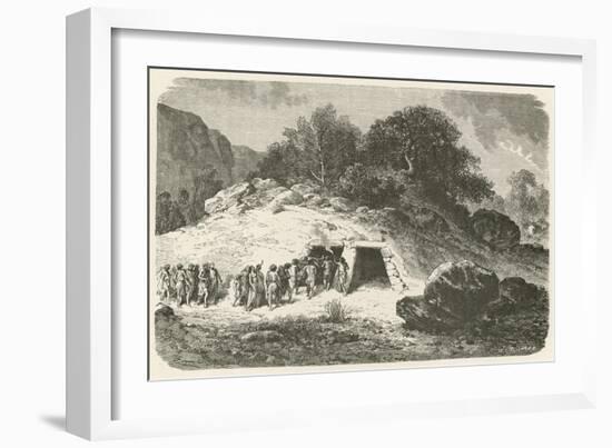 Un Tumulus a L'Epoque De La Pierre Polie-Emile Antoine Bayard-Framed Giclee Print