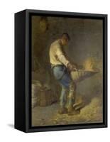 Un Vanneur (Separate the Wheat from the Chaff), 1866-1868-Jean-François Millet-Framed Stretched Canvas