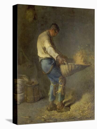 Un Vanneur (Separate the Wheat from the Chaff), 1866-1868-Jean-François Millet-Stretched Canvas