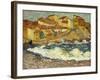 Un Village Au Bord De La Mer, 1896-1897 (Oil on Burlap)-Louis Valtat-Framed Giclee Print