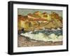 Un Village Au Bord De La Mer, 1896-1897 (Oil on Burlap)-Louis Valtat-Framed Giclee Print