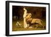 Una and the Lion, from Spenser's Faerie Queene, 1880-Briton Rivi?re-Framed Premium Giclee Print