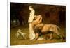 Una and the Lion, from Spenser's Faerie Queene, 1880-Briton Rivi?re-Framed Giclee Print