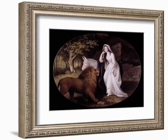 Una and the Lion (Isabella Saltonstall as Una in Spenser's 'Faerie Queene'), 1782-George Stubbs-Framed Giclee Print