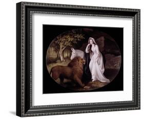 Una and the Lion (Isabella Saltonstall as Una in Spenser's 'Faerie Queene'), 1782-George Stubbs-Framed Giclee Print