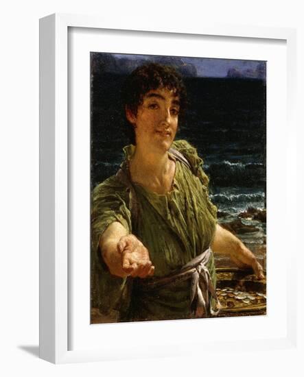 Una Carita-Sir Lawrence Alma-Tadema-Framed Giclee Print