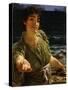 Una Carita-Sir Lawrence Alma-Tadema-Stretched Canvas