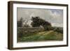 Una cerca rota (San Juan de Luz), ca. 1882-Carlos de Haes-Framed Giclee Print