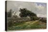 Una cerca rota (San Juan de Luz), ca. 1882-Carlos de Haes-Stretched Canvas