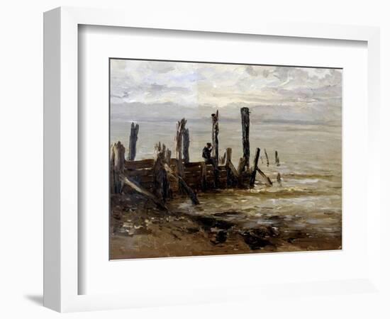 Una estacada (Villerville), 1877-1884-Carlos de Haes-Framed Giclee Print