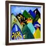 Una mañana en la cordillera, 1998, (oil on linen)-Cristina Rodriguez-Framed Giclee Print