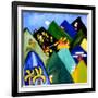 Una mañana en la cordillera, 1998, (oil on linen)-Cristina Rodriguez-Framed Giclee Print