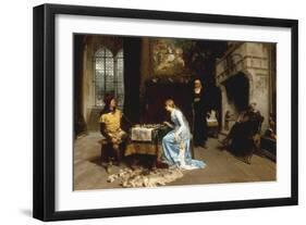 Una Partita a Scacchi, c.1881-Girolamo Induno-Framed Giclee Print