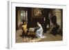 Una Partita a Scacchi, c.1881-Girolamo Induno-Framed Giclee Print