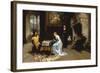 Una Partita a Scacchi, c.1881-Girolamo Induno-Framed Giclee Print