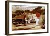 Una Terraza En Biarritz-Jose Villegas-Framed Giclee Print