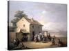 Una Venta, 1843-Jose Elbo-Stretched Canvas